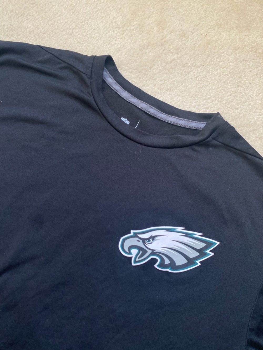 Nike Dri-Fit On Field Philadelphia Eagles NFL Long Sleeve Shirt Men Medium Black